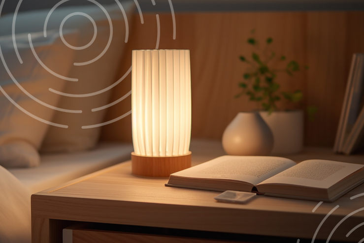 Sleep reset book beside bed